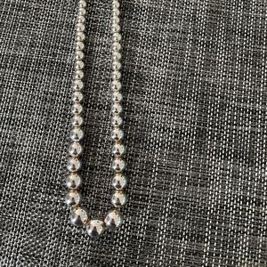 Tiffany &Co.  sterling silver bead necklace